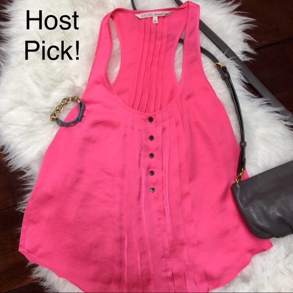 🎉HP🎉Rachel Roy Small Silk Razorback Top - Picture 3 of 4